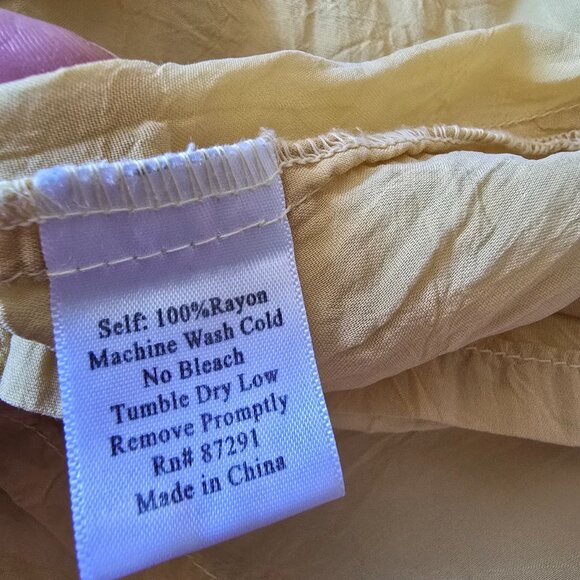 Johnny Was Pale Yellow Tunic - Picture 7 of 7